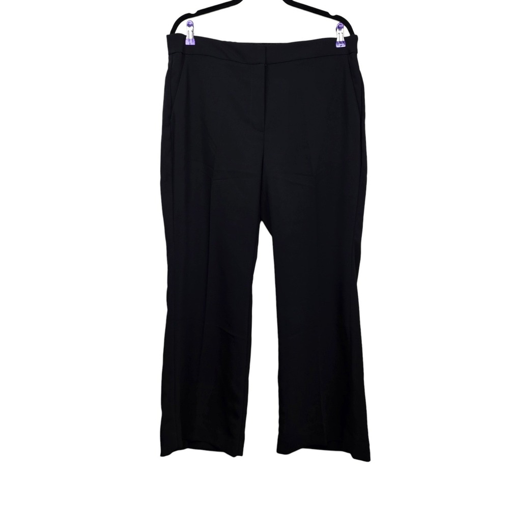 Chicos Womens Black Flare Leg Dress Pants Size 2.5P / 14P NWT